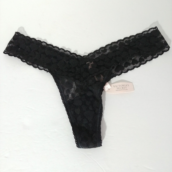 black lace underwear victoria's secret